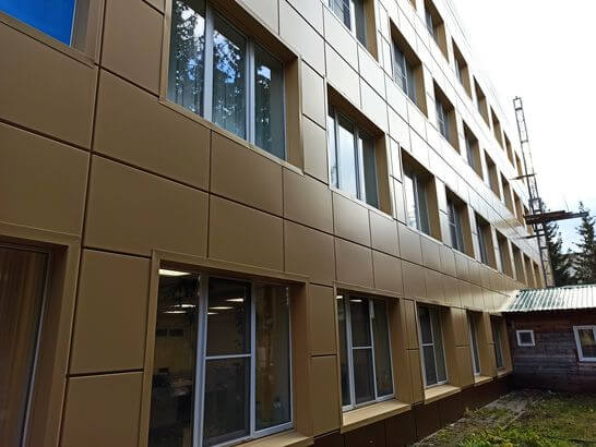 Монтаж навесного вентилируемого фасада из металлокассет - 2500 м² - 7